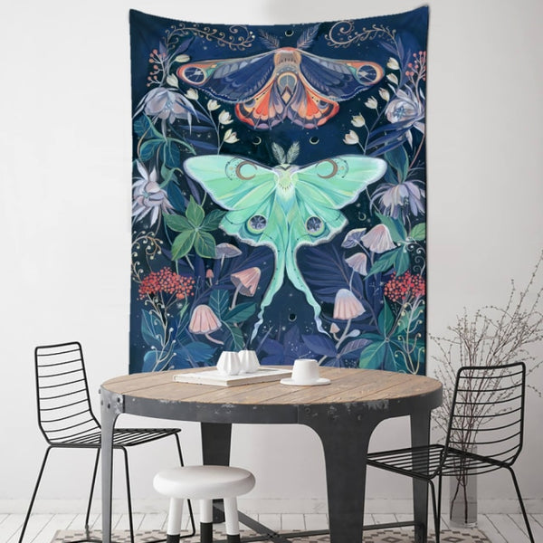 Moon Flower Wall Tapestries-ToShay.org