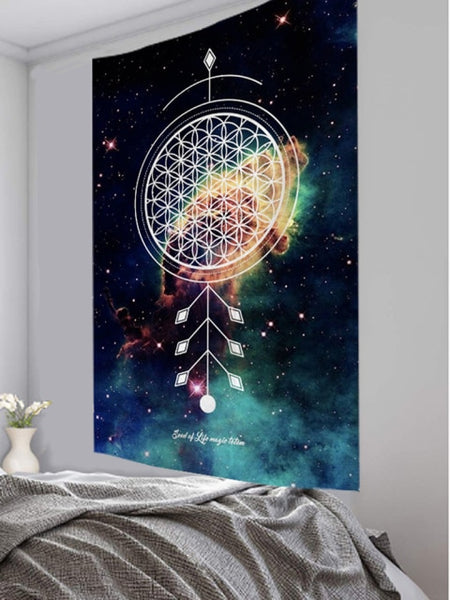 Moon Flower Wall Tapestries-ToShay.org