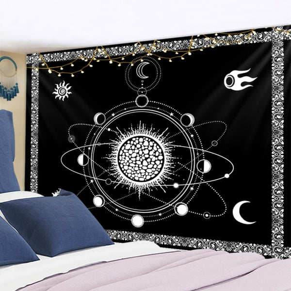 Sun Moon Tapestry Wall Hanging-ToShay.org