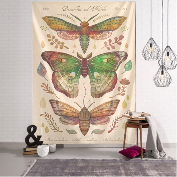 Flower Moth Tapestry-ToShay.org