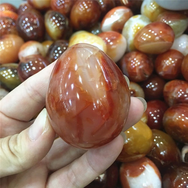 Red Carnelian Agate Egg-ToShay.org