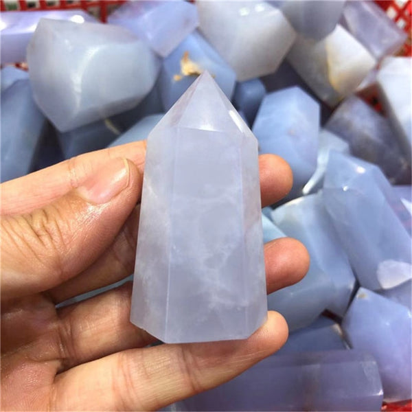 Blue Chalcedony Agate Wands-ToShay.org