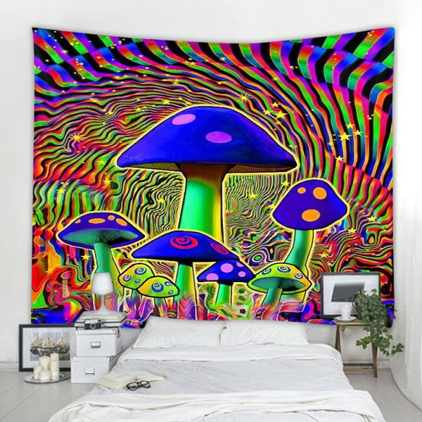 Forest Mushroom Tapestry-ToShay.org