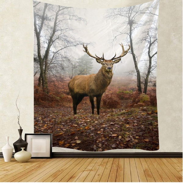 Moose in Forest Tapestry-ToShay.org