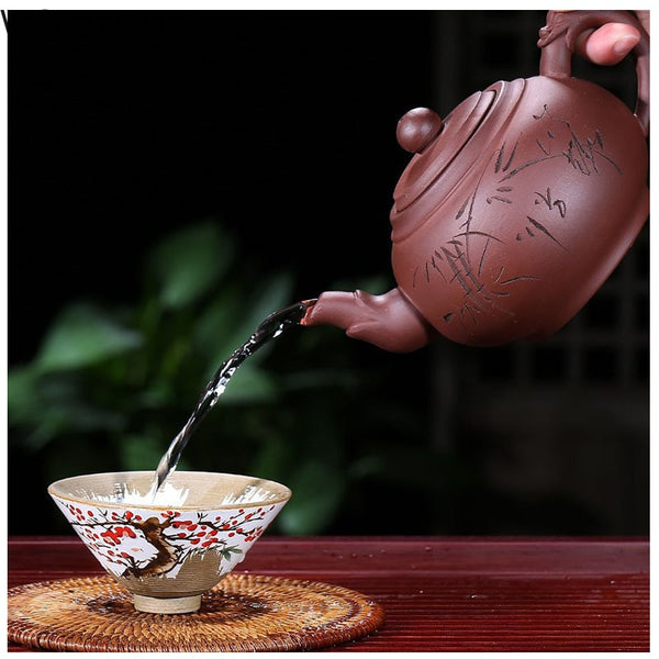 Clay Yixing Bamboo Teapot-ToShay.org