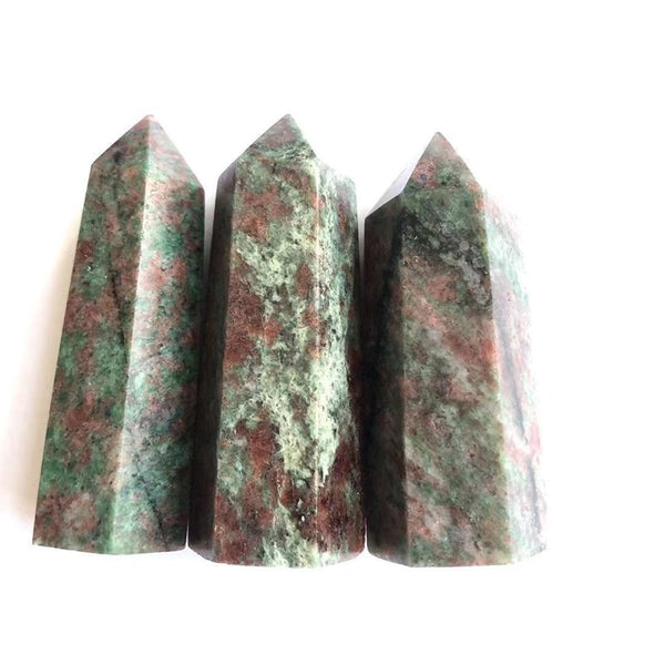 Red Green Garnet Wand Point-ToShay.org