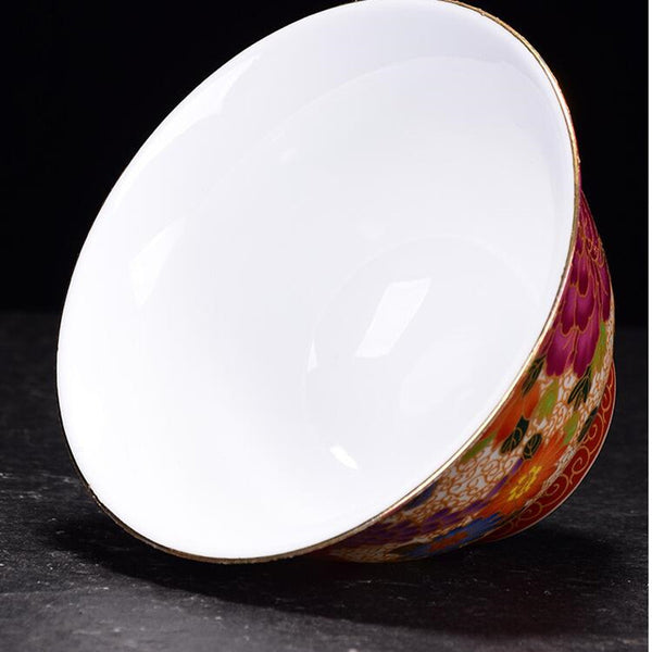 White Painted Ceramic Sugar Bowl-ToShay.org