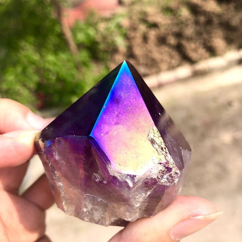 Rainbow Aura Crystal Point-ToShay.org