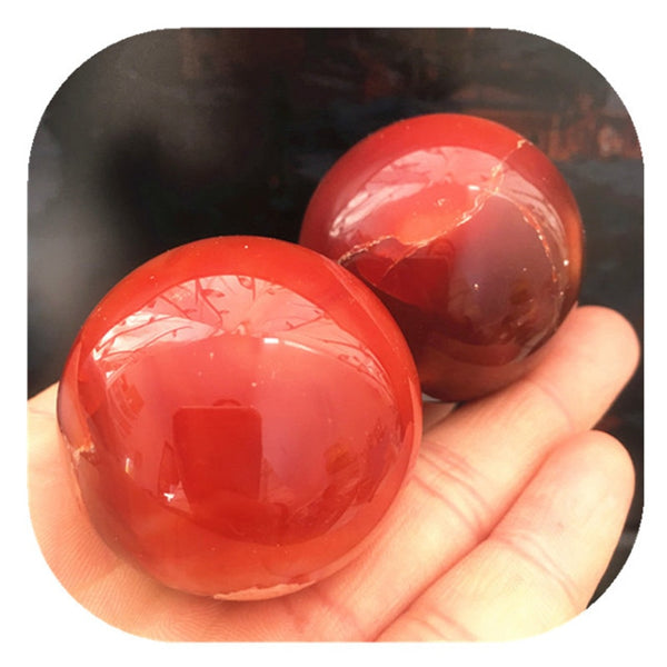 Red Agate Stone Ball-ToShay.org