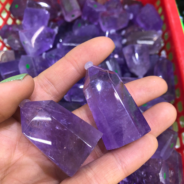 Purple Amethyst Crystal Point-ToShay.org