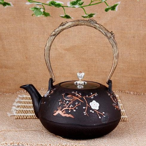 Cast Iron Painted Kettle-ToShay.org