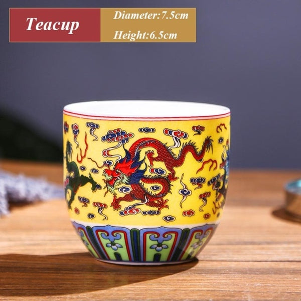 Dragon Ceramic Tea Set-ToShay.org