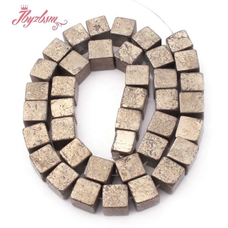 Copper Pyrite Cube Beads-ToShay.org