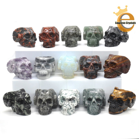 Mixed Crystal Horn Skulls-ToShay.org