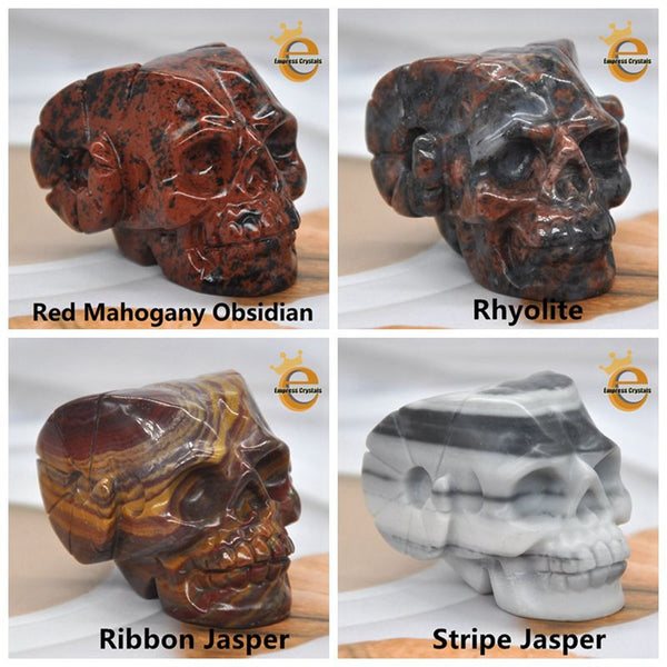 Mixed Crystal Horn Skulls-ToShay.org
