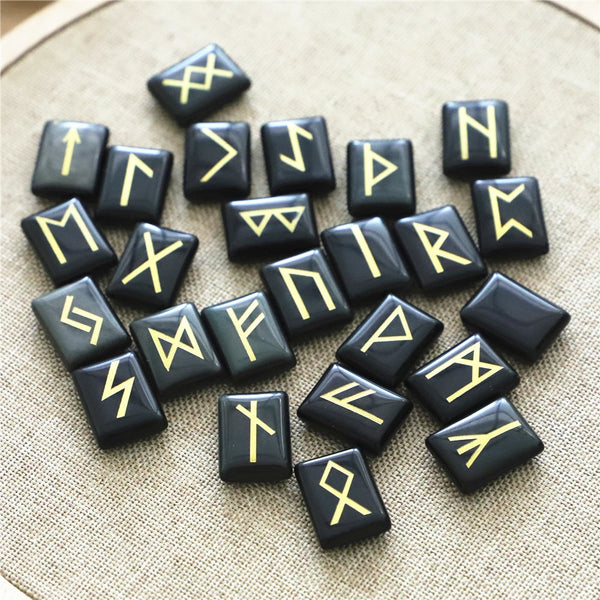 Black Obsidian Rune Set-ToShay.org