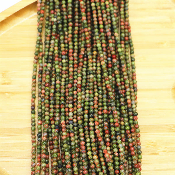 Green Unakite Stone Beads-ToShay.org