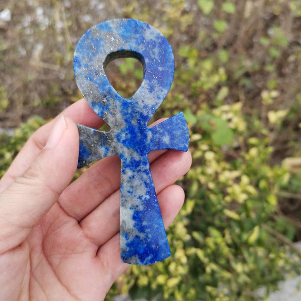 Lapis Lazuli Ankh Cross-ToShay.org