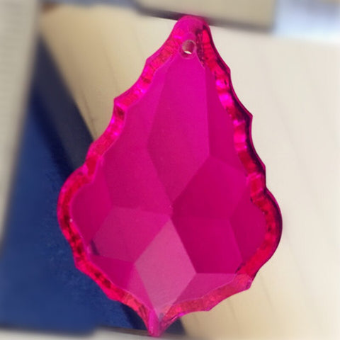 Pink Crystal Maple Leaf Pendants-ToShay.org