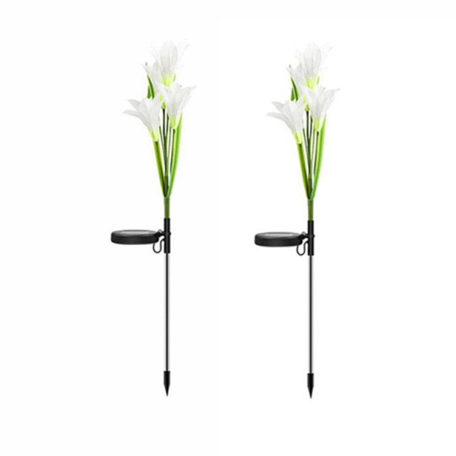 Solar Lily Flower Garden Lights-ToShay.org