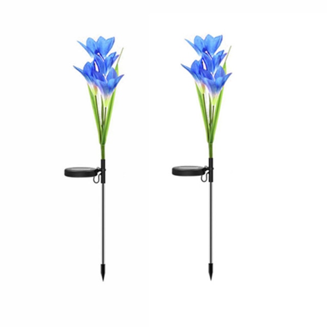 Solar Lily Flower Garden Lights-ToShay.org