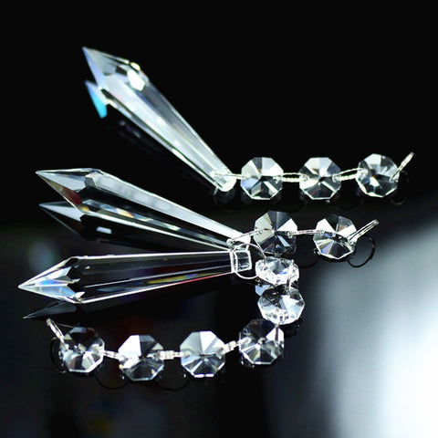 Clear Crystal Icicle Beads-ToShay.org