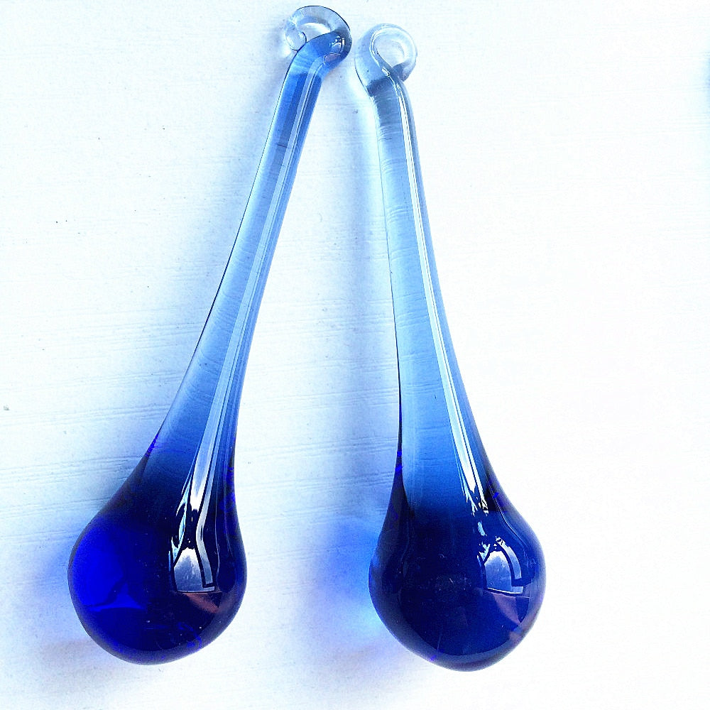 Blue Crystal Raindrop Beads-ToShay.org