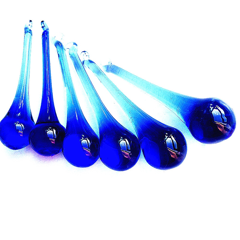 Blue Crystal Raindrop Beads-ToShay.org