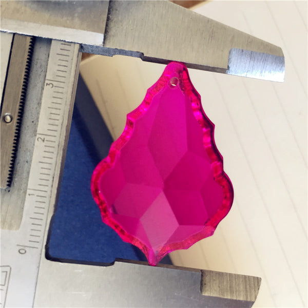 Pink Crystal Maple Leaf Pendants-ToShay.org