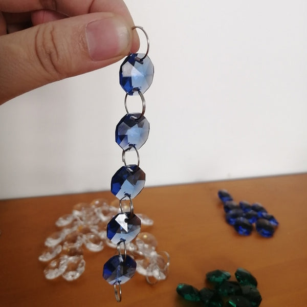 Mixed Crystal Octagonal Bead Chain-ToShay.org