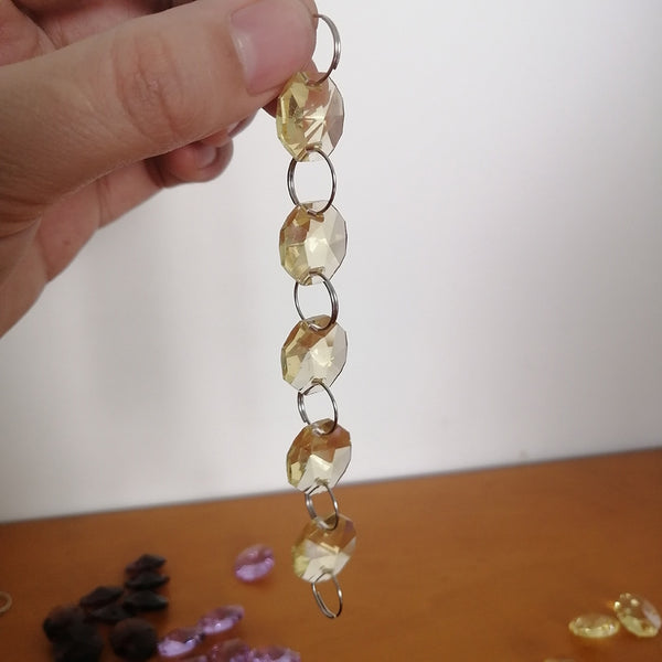Mixed Crystal Octagonal Bead Chains-ToShay.org