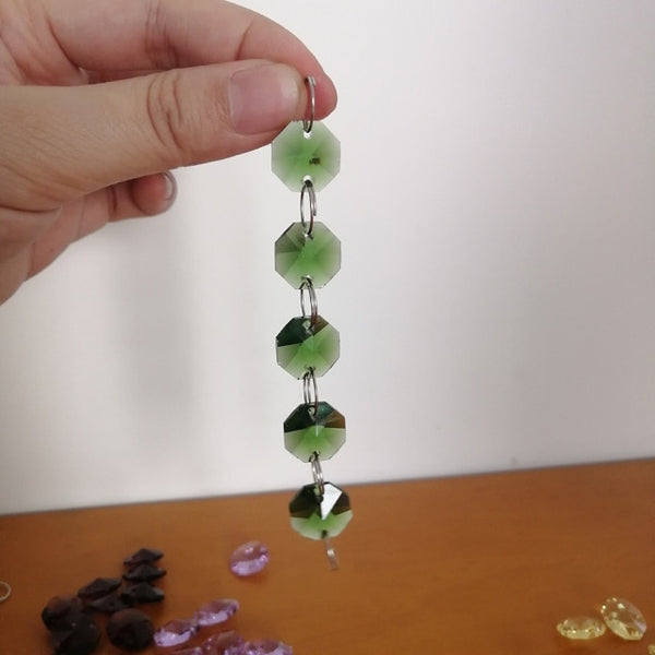 Mixed Crystal Octagonal Bead Chains-ToShay.org