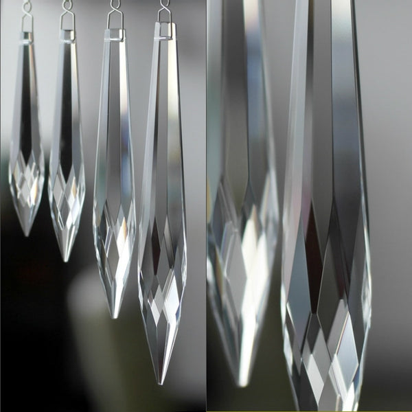 Clear Crystal Icicle Pendants-ToShay.org
