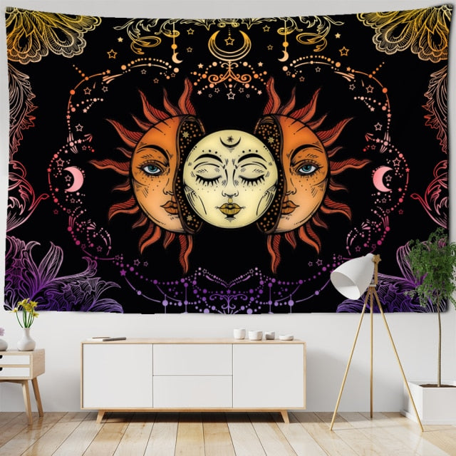 Sun Moon Phase Tapestry-ToShay.org