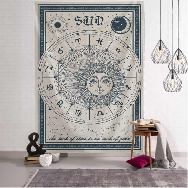 Sun Moon Phase Tapestry-ToShay.org