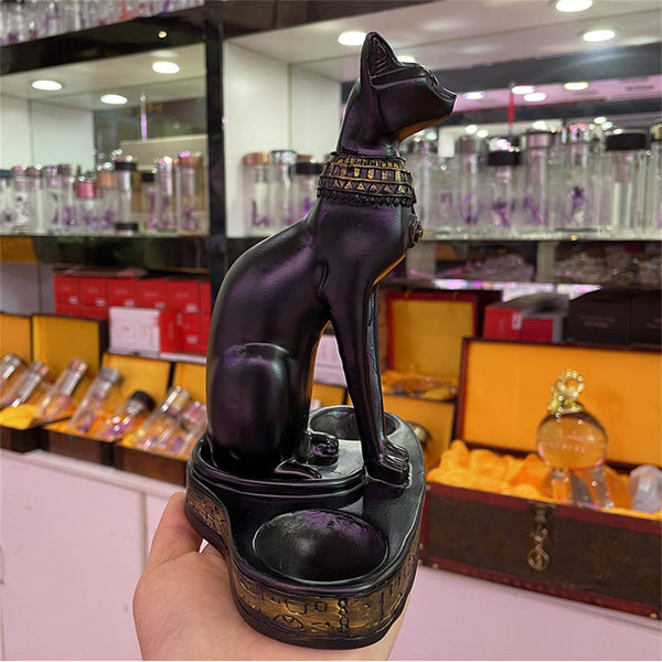 Egyptian Cat Crystal Ball Stand-ToShay.org