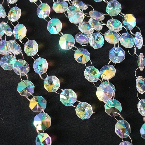 Clear Crystal AB Bead Chains-ToShay.org