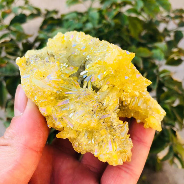 Yellow Aura Angel Crystal Cluster-ToShay.org