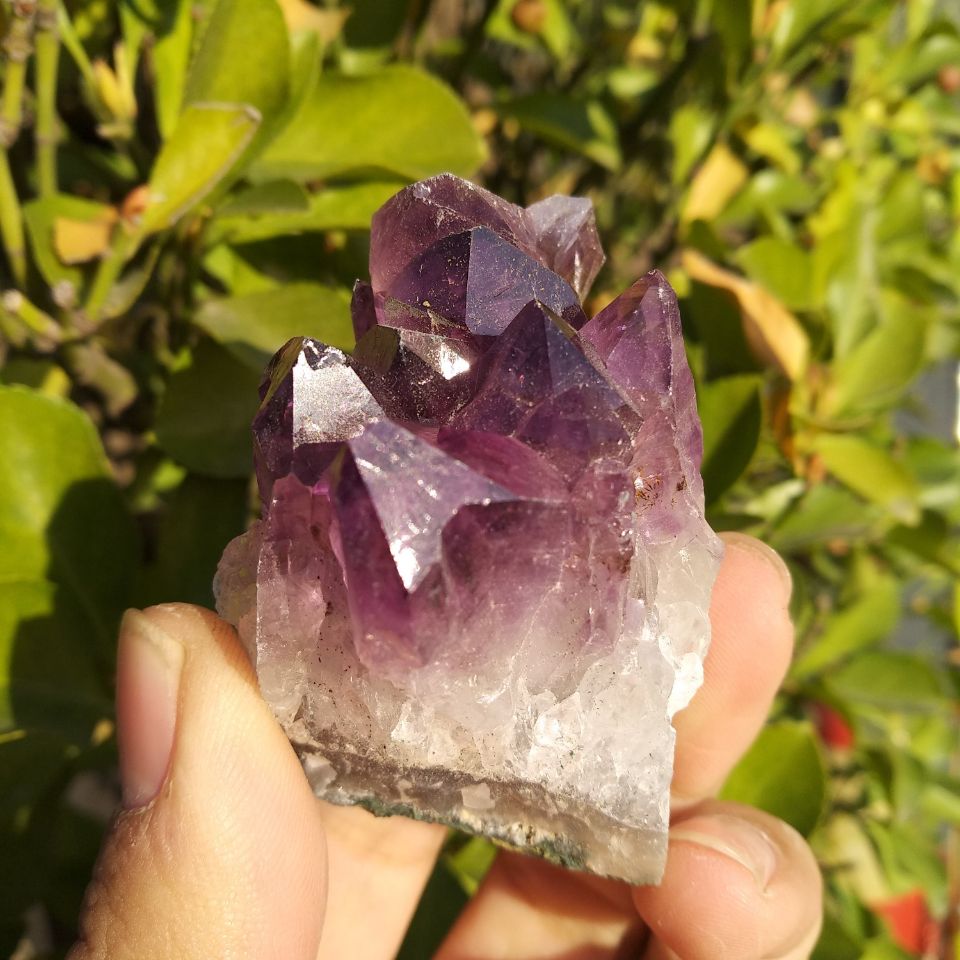Purple Amethyst Geode Crystal Cluster-ToShay.org
