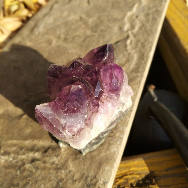 Purple Amethyst Geode Crystal Cluster-ToShay.org