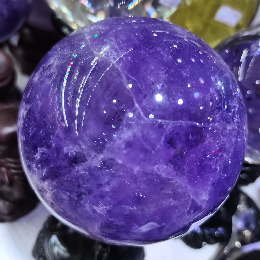 Purple Amethyst Crystal Ball-ToShay.org