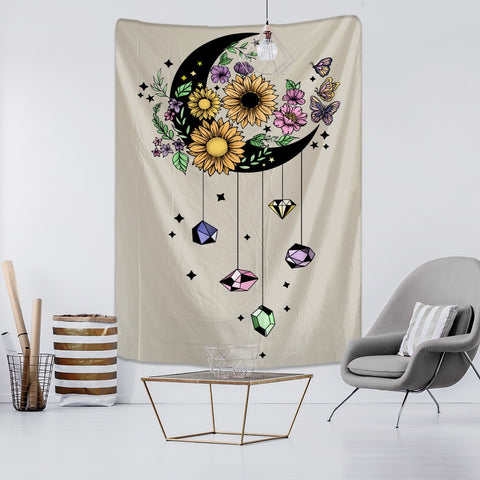 Moon Flower Tapestry-ToShay.org