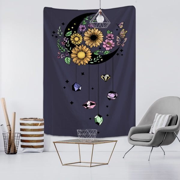 Moon Flower Tapestry-ToShay.org