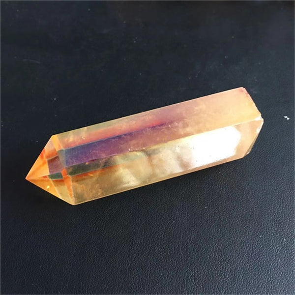 Orange Aura Crystal Wand-ToShay.org