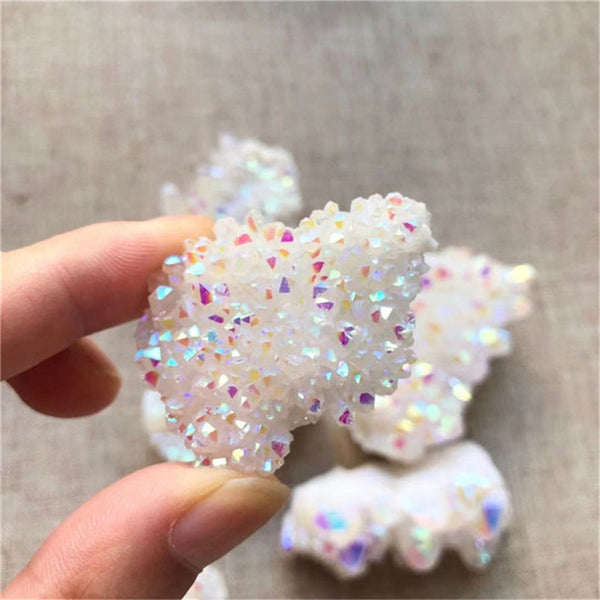 White Angel Aura Cluster Crystal-ToShay.org