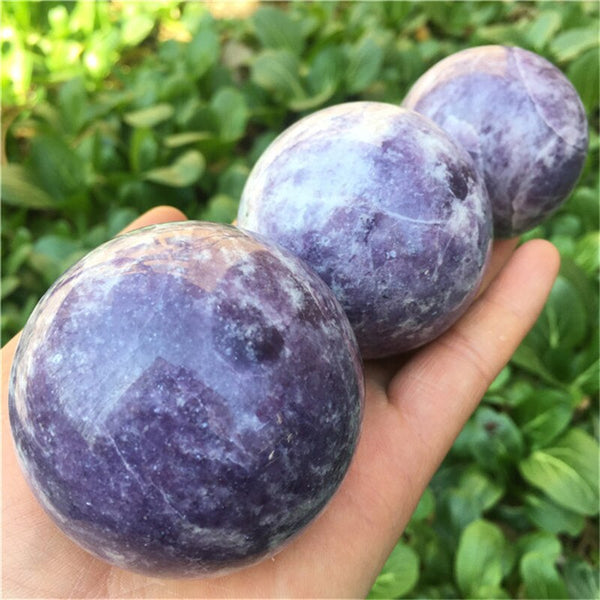 Purple Lepidolite Stone Ball-ToShay.org