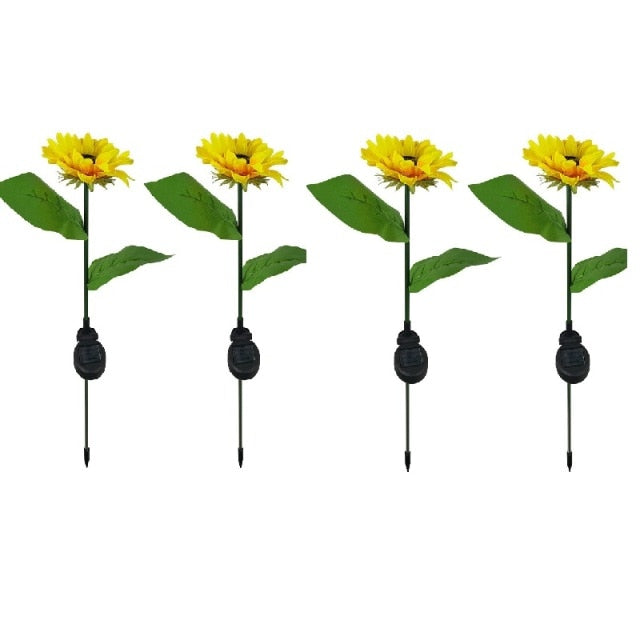 Solar Sunflower Garden Lights-ToShay.org