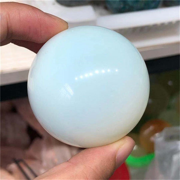 White Opalite Crystal Ball-ToShay.org