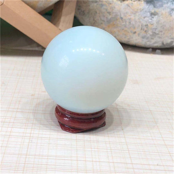 White Opalite Crystal Ball-ToShay.org
