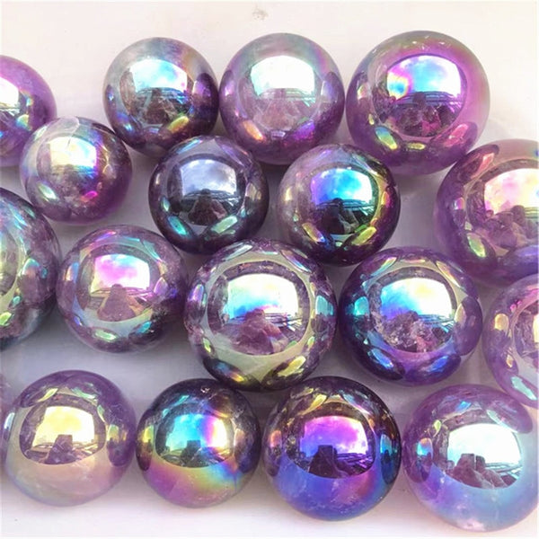 Purple Aura Amethyst Crystal Ball-ToShay.org